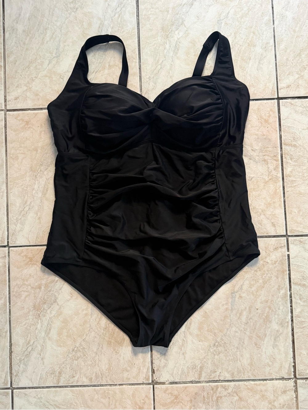 Classic Black One-Piece Swimsuit size 22W